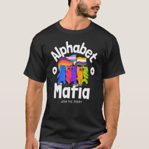 T-shirt Alphabet Mafia Lgbtq Pride Sonne Gay Je suis pour