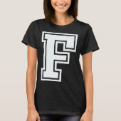 T-shirt Alphabet majuscule lettre F groupe familial corres (Devant)