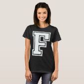 T-shirt Alphabet majuscule lettre F groupe familial corres (Devant entier)