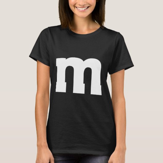 T-shirt Alphabet majuscule M (Devant)
