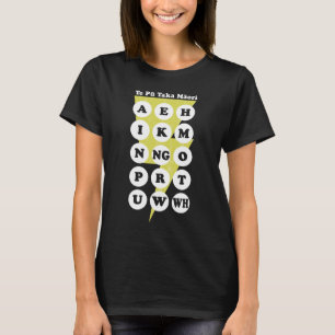 T-shirt Alphabet Maori Apprentissage Te Réo