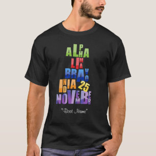 T-shirt Alphabet phonétique d'Albin 25