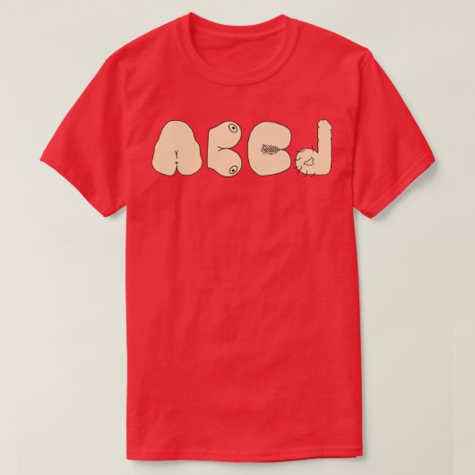 T-shirt Alphabet sec B C D (Design devant)