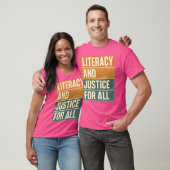 T-shirt Alphabétisation et justice pour tous Lecture (Unisexe)