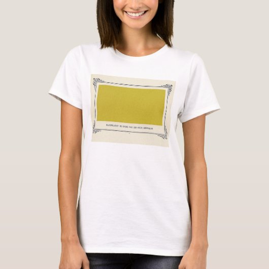 T-shirt Alphonse Allais, April Fools, Jaune, Art Abstrait (Devant)