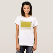 T-shirt Alphonse Allais, April Fools, Jaune, Art Abstrait (Devant entier)