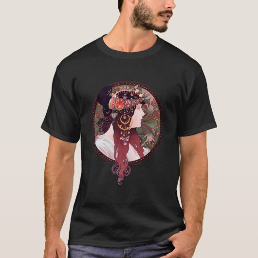 T-shirt Alphonse Mucha (Devant)
