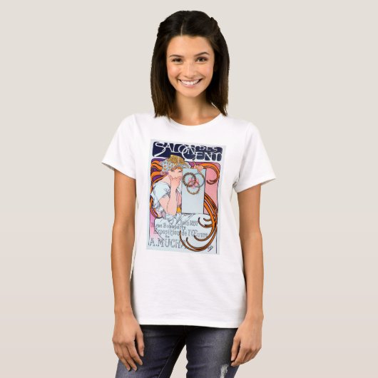 T-shirt Alphonse Mucha (Devant entier)