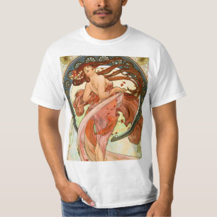 T-shirt Alphonse Mucha - art Girly de Nouveau - danse