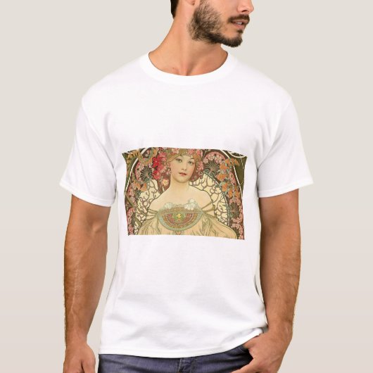 T-shirt Alphonse Mucha - Art Nouveau Master (Devant)
