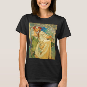 T-shirt Alphonse Mucha Art Nouveau Princesse Hyacinth