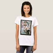T-shirt Alphonse mucha Chemise Vintage (Devant entier)
