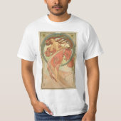 T-shirt Alphonse Mucha - Danse (Devant)
