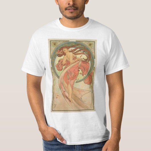 T-shirt Alphonse Mucha - Danse (Devant)