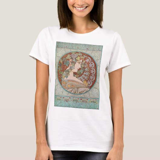 T-shirt Alphonse Mucha - Ivy (Devant)