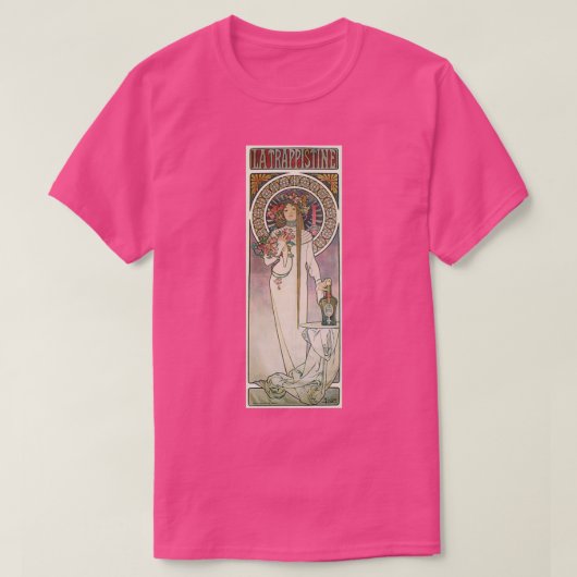 T-shirt Alphonse Mucha La Trappistine (Design devant)