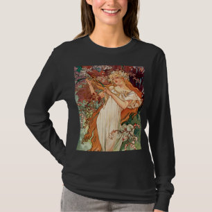 T-shirt Alphonse Mucha, Les Saisons (1896) Printemps