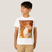 T-shirt Alphonse Mucha Printemps Art Nouveau (Devant entier)