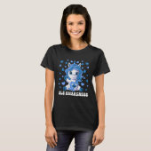 T-shirt ALS Awareness Month Blue Ribbon Unicorn (Devant entier)
