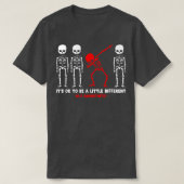 T-shirt ALS Conscience Il Est Ok D'Être Un Peu Différent D (Design devant)