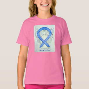 T-shirt ALS Sensibilisation Blue Ribbon Angel Custom Shirt