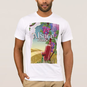 T-shirt Alsace France apaisante affiche