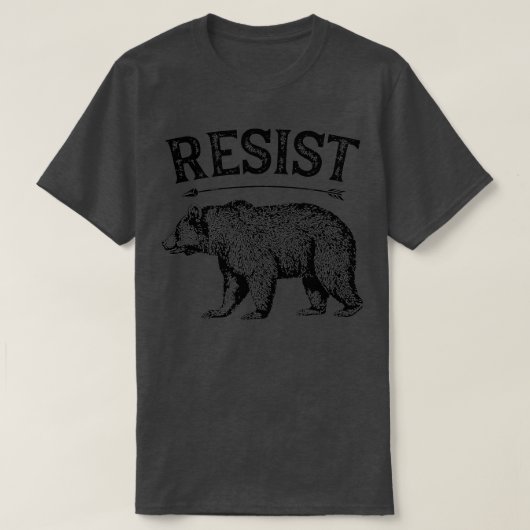 T-shirt ALT US National Park Service Résiste À L'Ours Vint (Design devant)