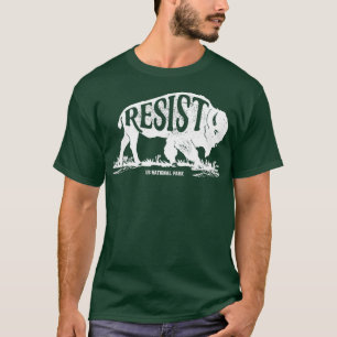 T-shirt ALT US National Park Service Résiste T Bison Vinta
