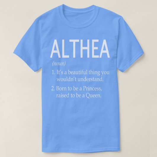 T-shirt Althea Nom Cadeau (Design devant)