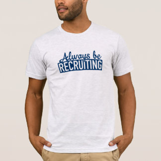 T-shirt altijd rekruteren
