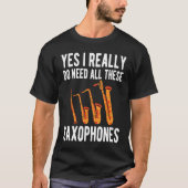 T-shirt Alto Baritone Saxophone Reeds Tenor Soprano Saxoph (Devant)