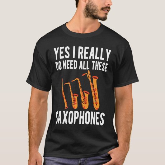 T-shirt Alto Baritone Saxophone Reeds Tenor Soprano Saxoph (Devant)