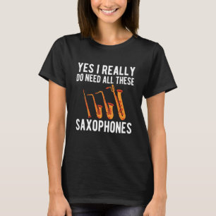 T-shirt Alto Baritone Saxophone Reeds Tenor Soprano Saxoph