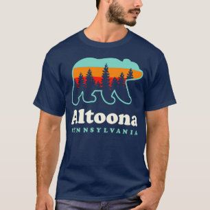 T-shirt Altoona Pennsylvania Camping Randonnée Ours