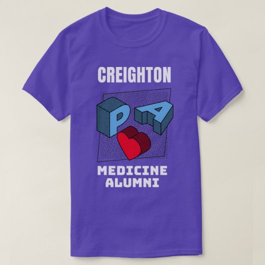 T-SHIRT ALUMNI, ASSISTANTE EN MÉDECINE DE CREIGHTON (Design devant)