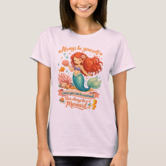T-shirt Always be yourself unless you can be a mermaid