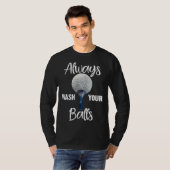 T-shirt Always Wash Balls Golf Retro Golfing (Devant entier)