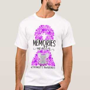 T-shirt Alzheimer Démence Les souvenirs comptent Alzheimer