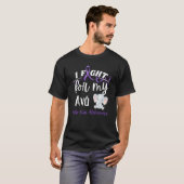 T-shirt Alzheimer's Awareness I Fight For Avo Alzheimer's  (Devant entier)