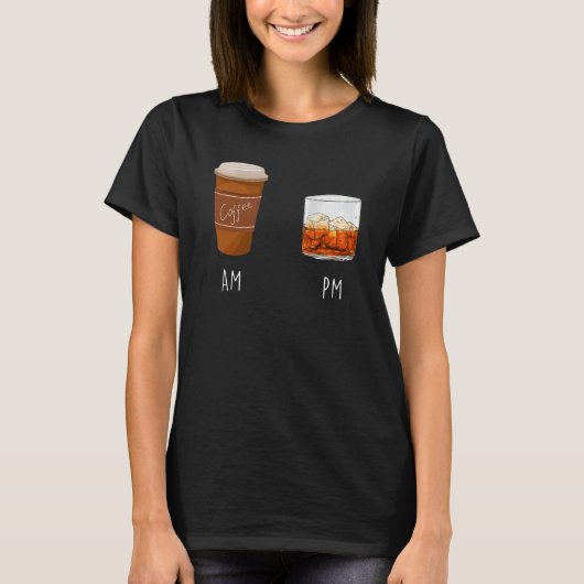 T-shirt AM Coffee PM Win 20 (Devant)