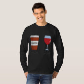 T-shirt Am Coffee Pm Wine 24 (Devant entier)