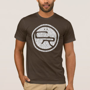 T-shirt AM $$etAPP T de base - blanc/brun
