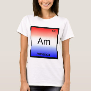T-shirt Am - Symbole d'élément de chimie américain drôle