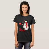 T-shirt Ama Snowman Xmas Happy Family New Snowman Merry Ch (Devant entier)