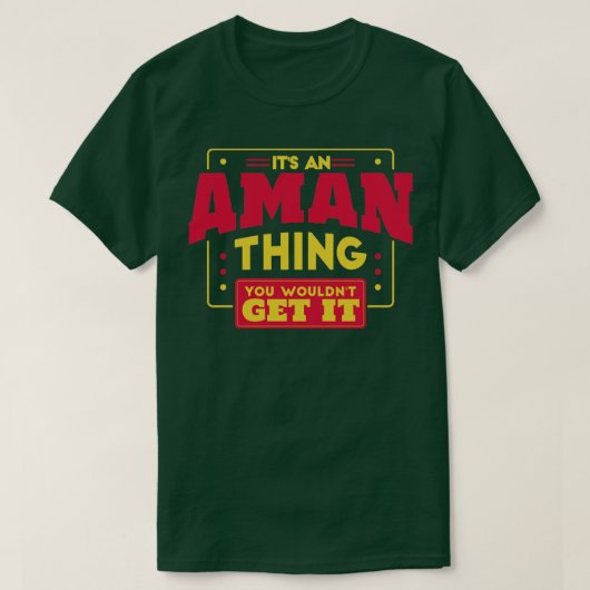 T-shirt Aman (Design devant)