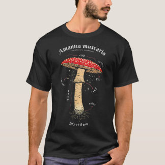 T-shirt Amanita muscaria Définition de champignon art lati