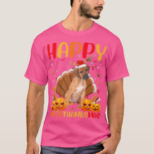 T-shirt Amant chien amusant Happy Rhodesian Ridgeback Hell
