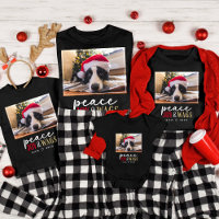 Amant chien drôle Noël photo mignon Personnalisé