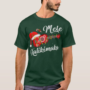 T-shirt Amant de musique de guitare drôle Mele Kalikimaka