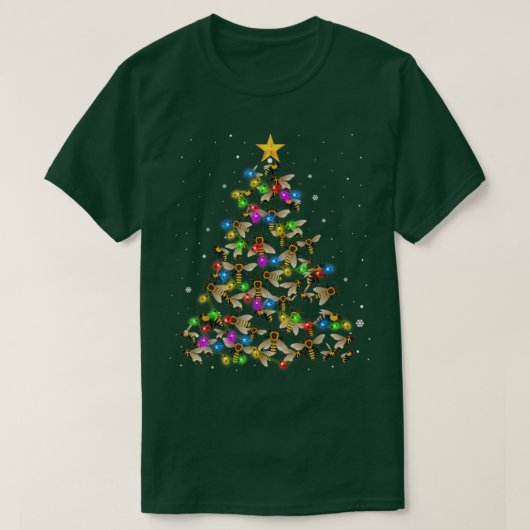 T-shirt Amant de Noël de l'abeille (Design devant)